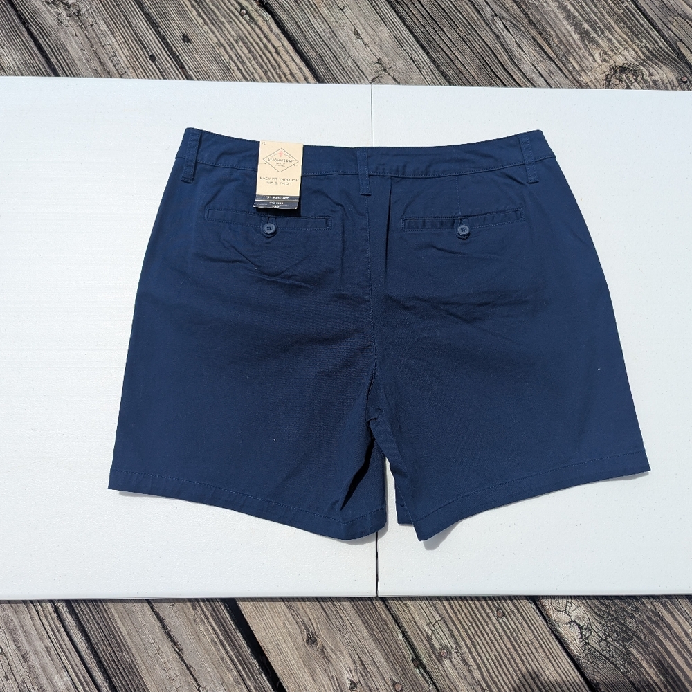 St John's Bay 7" Navy Blue Shorts